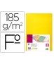 Subcarpeta liderpapel folio amarillo intenso 180g/m2