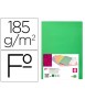 Subcarpeta liderpapel folio verde intenso 180g/m2