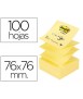 Bloc de notas adhesivas quita y pon post-it 76x76 mm z-notes