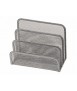 Soporte para cartas q-connect metalico rejilla gris 170x135x83 mm