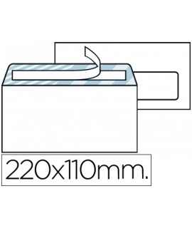 Sobre liderpapel n.3 blanco din americano ventana derecha 110x220mm tira de silicona system open caja de 500 unidad