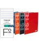 Cuaderno espiral liderpapel folio inspire tapa dura 80h 60 gr horizontal con margen colores surtidos