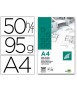 Bloc papel vegetal liderpapel encolado 210x297mm 50 hojas 95g/m2