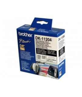 Etiqueta adhesiva brother dk11204 -tamaño 17x54 mm para impresoras de etiquetas ql -400 etiquetas-