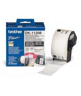 Etiqueta adhesiva brother dk11208 -tamaño 38x90 mm para impresoras de etiquetas ql -400 etiquetas-