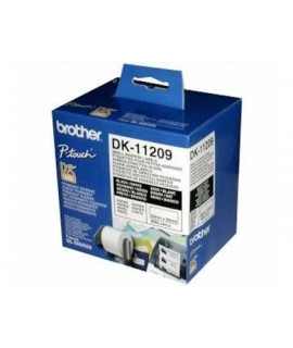 Etiqueta adhesiva brother dk11209 -tamaño 62x29 mm para impresoras de etiquetas solo 1050/n/1060n -800 etiq.-