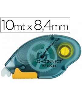 Pegamento q-connect roller compact removible 6,5 mm de ancho x 10 mt unidad