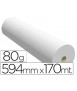 Papel reprografia ppc para plotter 594x170mt 80 gr