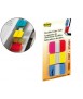 Banderitas separadoras rigidas dispensador 3 colores post-it index 686-ryb medianos22 banderitas por color