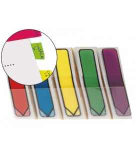 Banderitas separadoras flechas dispensador colores brillantespost-it index 684arr1 100 banderitas