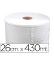 Papel secamanos industrial 26 cms de ancho x 400 mts aprox diametro 33,5 cm para el dispensador 46826