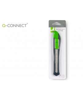 Cuter q-connect plastico ancho con asa para colgar cuchilla 18 mm xd-43 blister 1 unidad