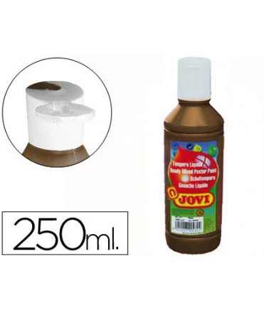 Tempera liquida jovi escolar 250 ml marron