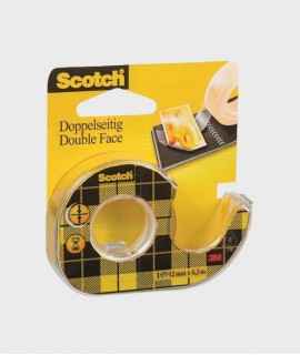 Cinta adhesiva doble cara Scotch amb dispensador. Mida: 6,3x12mm.