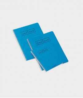 Llibreta Papyrus, quartilla. Color blau. 80 fulls. Acabat llis