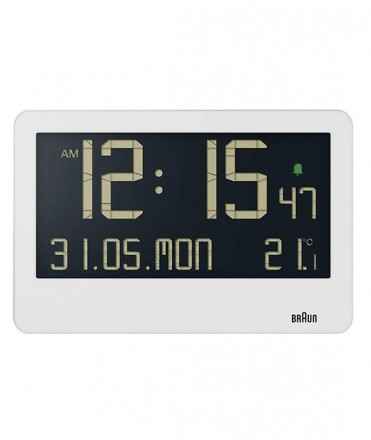 Rellotge digital de paret Braun BC14B, Blanc 