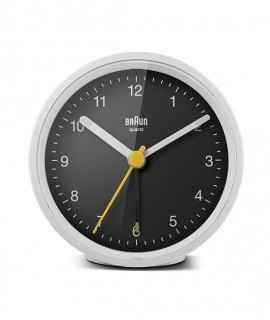 Reloj despertador Braun Classic BC12WB, Blanco y Negro