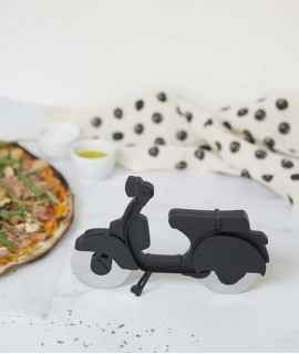 Corta pizzas Scooter, negre